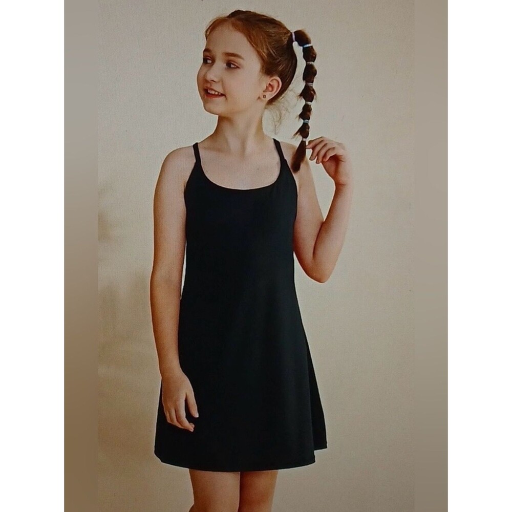 Halara Mom+Kid Collection- Girls SoftlyZero™ Plush Backless Active Dress Girls S
